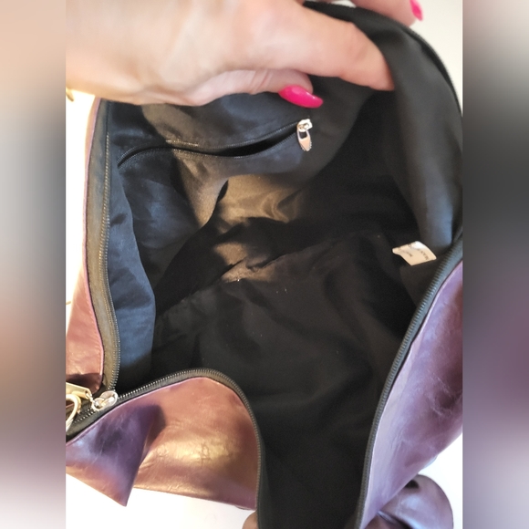 PURPLE FLOWER SHOULDER BAG - Picture 4 of 5